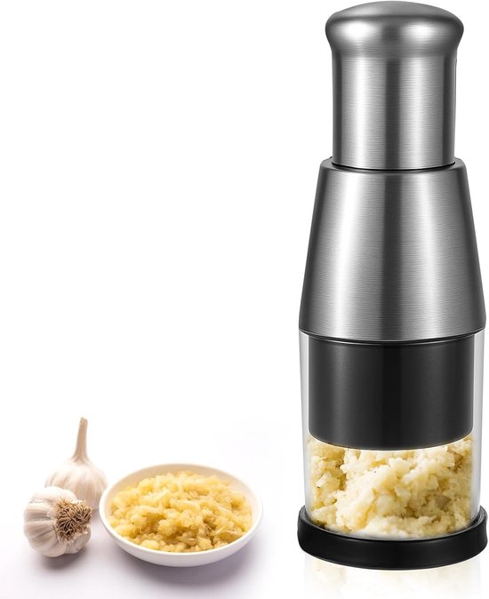 Handknoblauchpresse Aus Edelstahl Mini Knoblauchpresse Für Unterwegs Spezialwerkzeug Zum Schnellen Zerkleinern Von Paprika, Knoblauch Und Anderen