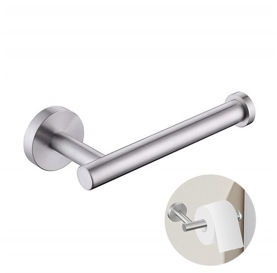 Toilettenpapierhalter Aus Edelstahl 304 Moderner Runder Wand Küchenrollenhalter Badezimmeraccessoires Für Toilette, Badezimmer, Küche, Waschküche