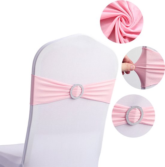 10 Stück (mehr Blaue) Elastische Stuhlschleifen Aus Spandex Mit Schnallenverschluss Für Hochzeiten, Partys, Empfänge, Veranstaltungen Und Univers