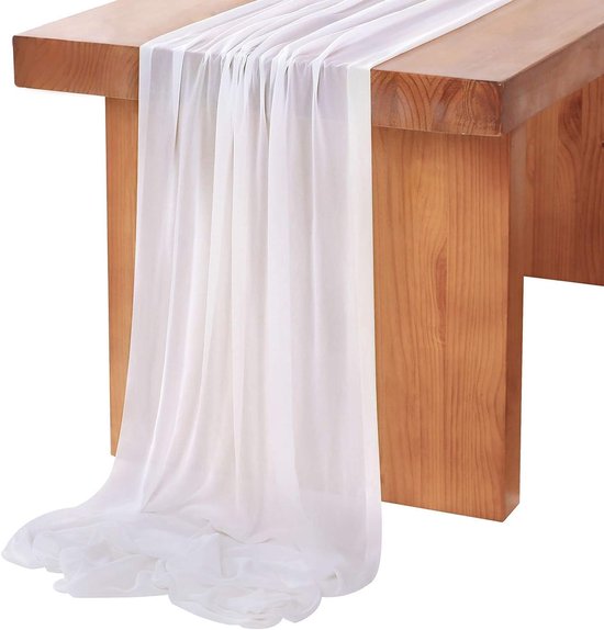 Tischläufer Aus Rosa Chiffon Tischdecke Für Partys Transparenter Tischläufer Im Frühlingshaften Boho Stil Für Hochzeiten, Junggesellinnenabschied