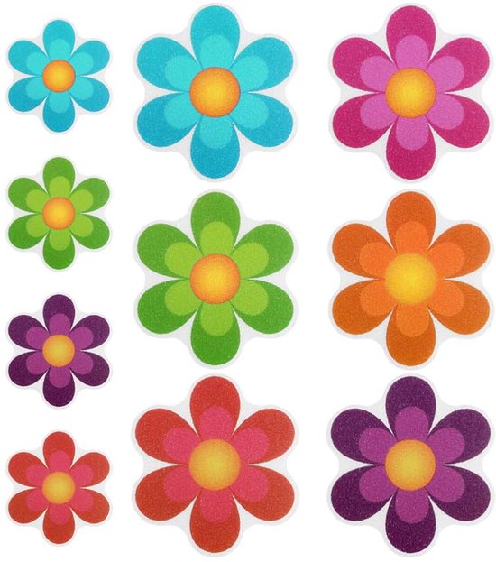 10 Stück Blumenförmige, Rutschfeste Sicherheitsaufkleber, Selbstklebende Gummiaufkleber Für Badezimmer, Rutschfeste Bodenmatte Für Badewanne, Dus