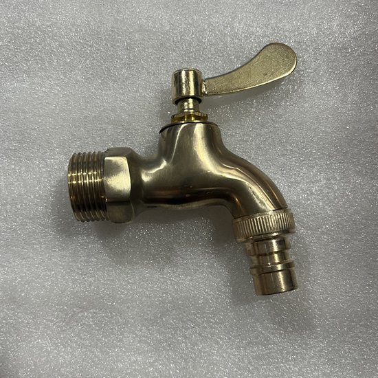1x Wasserhahn Aus Vollkupfer, 3/4 Zoll, Robust Und Korrosionsbeständig, Für Gartenschlauch , Terrassen Oder Waschmaschinenanschluss.