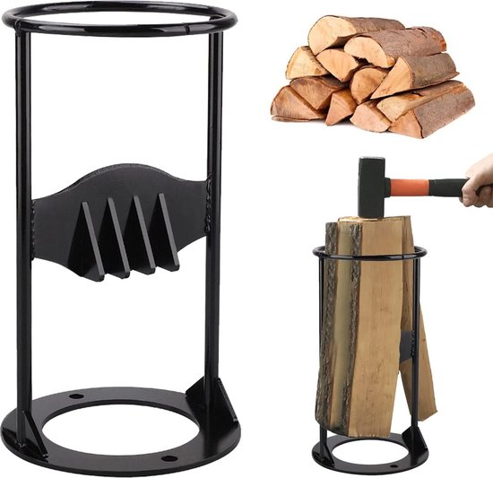Manueller Holzspalter, Holzspalter Mit Zündung, Holzspalter Aus Gusseisen, Sicherer Manueller Brennholzspalter, Robuster Holzhäcksler Für Kamin,