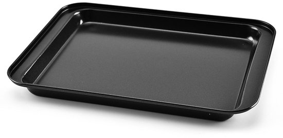 Backbleche Backformen Eisen Knuspriges Kuchenblech Haushaltsbackutensilien Antihaftbeschichtung Universal 24 X 18 X 2 Cm Schwarz