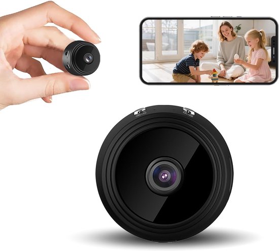 Mini Kamera Versteckte Wlan Kamera (1080p) Nachtsicht Und Bewegungserkennung Audio Und Videoaufzeichnung Kompaktes Schwarzes Design Tf Kartenunte