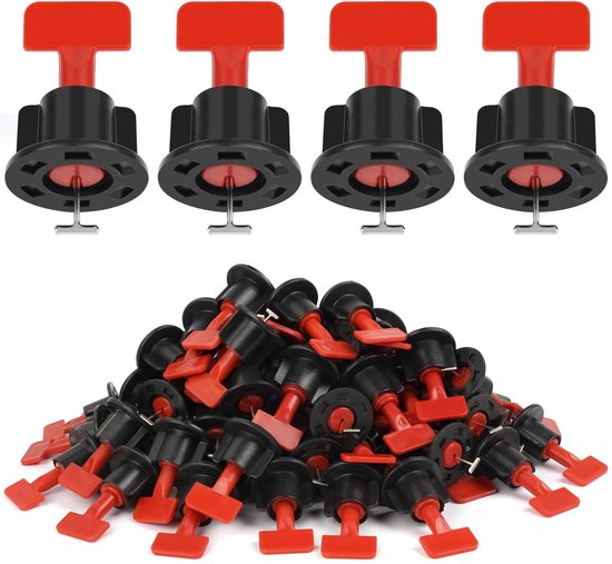 Allecto Fliesenverlegesystem 80 Teiliges Set Wiederverwendbare Fliesenabstandshalter 1,5 Mm Keile Für Präzise Fliesenverlegung Für Profis