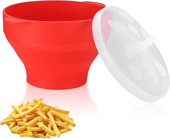 Faltbarer Popcorn Maker Aus Silikon Mit Deckel Bpa Und Ölfrei Für Die Mikrowelle Popcornmaschine Für Zuhause, Küche Und Partys