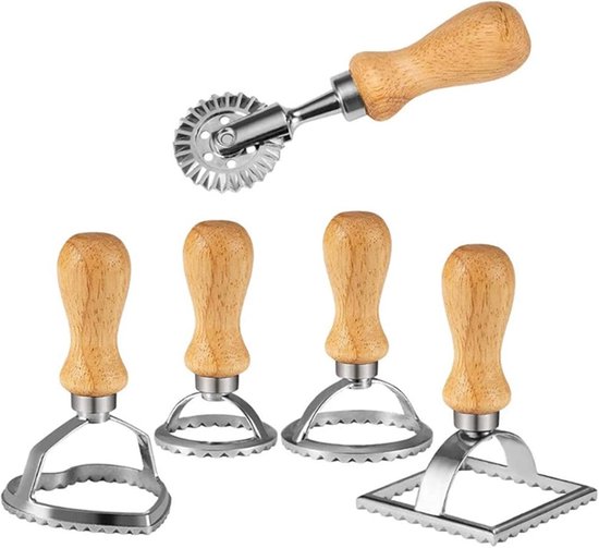 5 Teiliges Set Aus Ravioli Und Teigausstechern Zur Herstellung Frischer Pasta