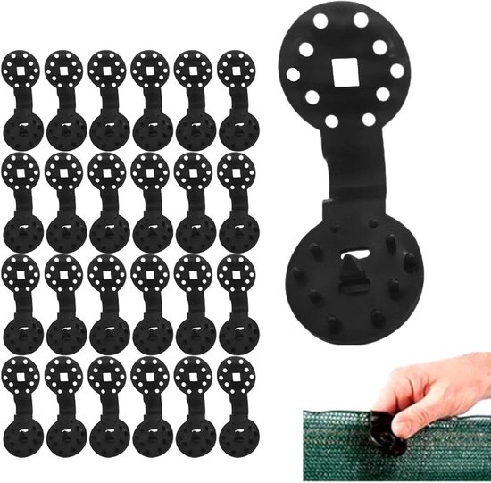 Markisenclips Befestigungsclips Für Schattiergewebe Kunststoff Gartennetzclips 50 Stück