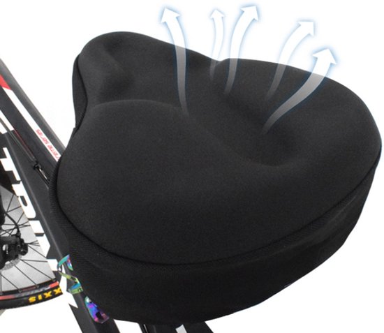 Fahrradsattelbezug 3d Gel Sattelbezug Silikon Fahrradsattelbezug 275 X 260 Mm Sitzkissen Weich Und Atmungsaktiv Universeller Gel Fahrradsattelbez