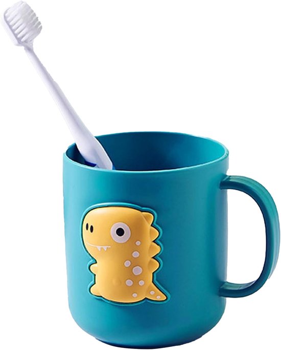 Zahnbürstenbecher Mit Halter Kinderbecher Badezimmerorganisation Niedliches Dinosaurier Design 400 Ml Verschiedene Farben