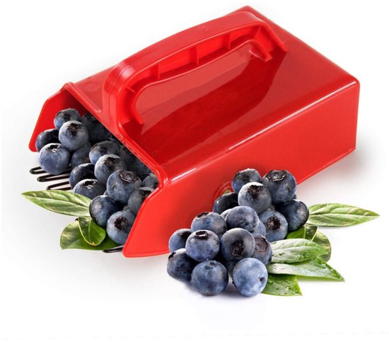 Beerenkamm Obstpflücker Erntebeschleuniger Metallkamm 22 X 14 Cm Rot