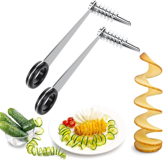 Gemüsespiralschneider Aus Edelstahl Manueller Spiralschneider Für Kartoffeln, Karotten Und Gurken
