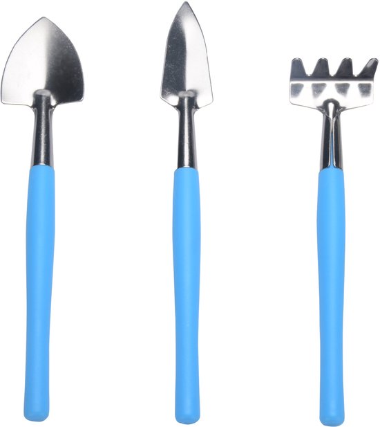 Mini Gartenwerkzeug Set Topfpflanzenwerkzeug Pflanzenpflege Rutschfester Griff 22 Cm Blau