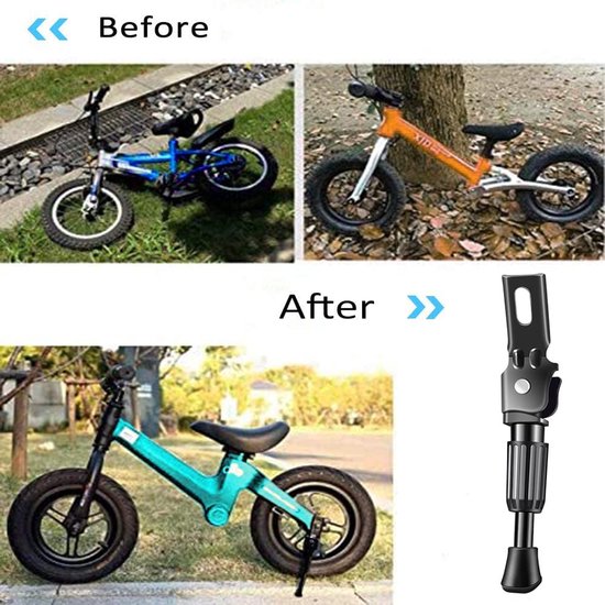 Fahrradständer Für Kinder Fußparkhilfe Sicheres Parken Rutschfestes Design 12 20 Zoll Schwarz