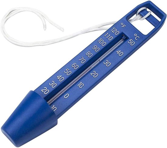 Poolthermometer Wassertemperaturmesser Schwimmendes Design 24,8 Cm Länge Blau
