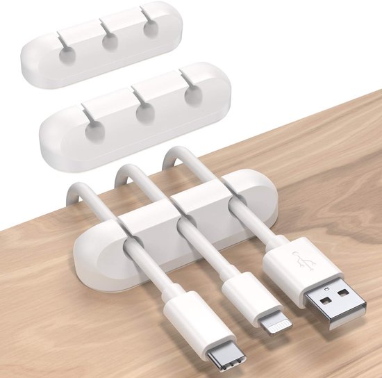 Kabelhalterclips, 3er Pack Selbstklebende Kabelorganisatoren Für Optimales Kabelmanagement