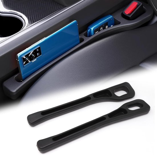 Autositz Füllkissen Sitzspaltfüller Auto Organizer Verbesserte Version 2 Stück Schwarz