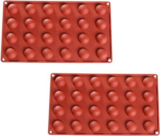 24 Kleine Sechseckige Runde Silikonform Schokoladenbackform Halbkugelförmige Silikonform Werkzeuge Zur Herstellung Von Gebäck Für Feste Und Party