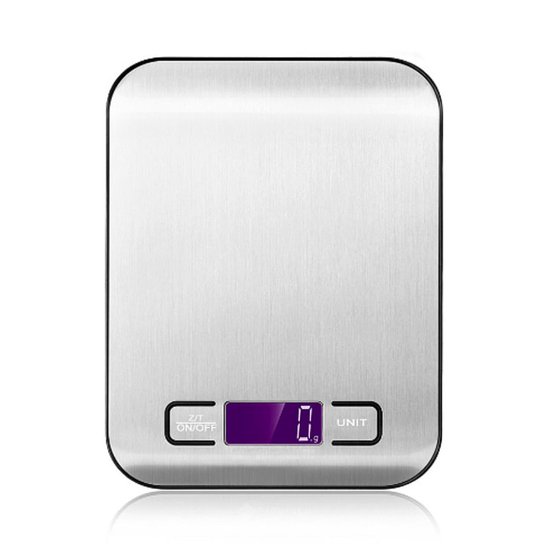Digitale Küchenwaage Elektronische Waage Präzises Wiegen Mit Timerfunktion 10 Kg Schwarz
