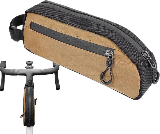 Fahrrad Oberrohrtasche Rahmentasche Fahrrad Organizer Wasserdichtes Nylon 23 X 9,5 X 5 Cm Gelb