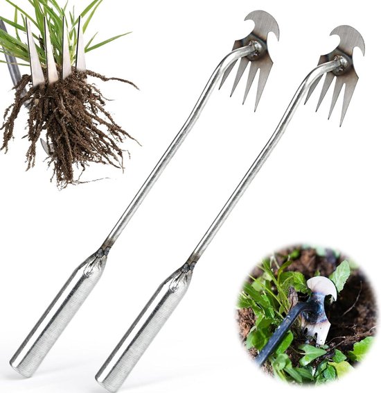 2 Unkrautstecher Unkraut Jäten 35 Cm Multifunktional Für Den Garten Zum Auflockern Des Bodens