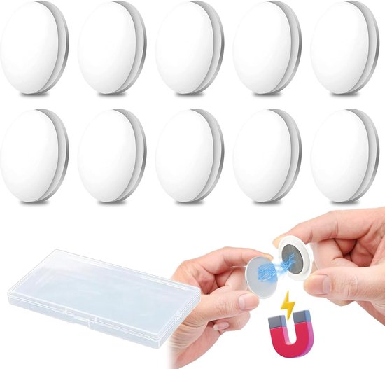 Duschvorhanggewichte Magnete Für Vorhänge 10 Stück Weiß Rostbeständig