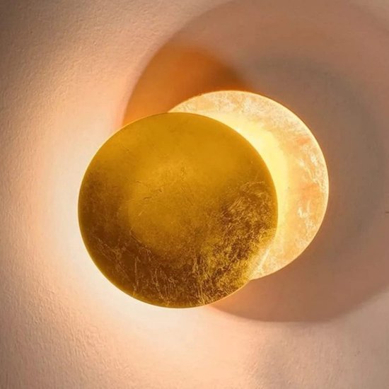 Moderne Led Wandleuchte 7 W Wandleuchte In Gold Für Den Innenbereich Kreative Wandleuchte Im Eclipse Design Schlichte, Dekorative Nachttischlampe