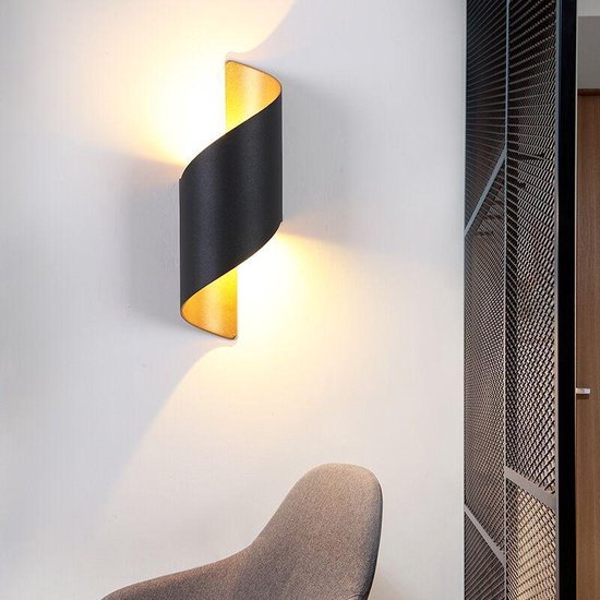 Xtraworks Moderne Wandleuchte Für Den Innen Und Außenbereich Led Schwarz Und Bronze