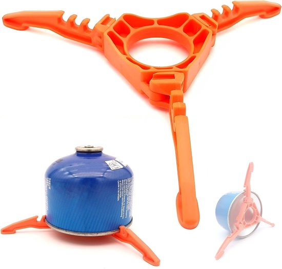 Faltbarer Gaskartuschenhalter Stabilisierungsständer Für Camping Und Wandern (orange)