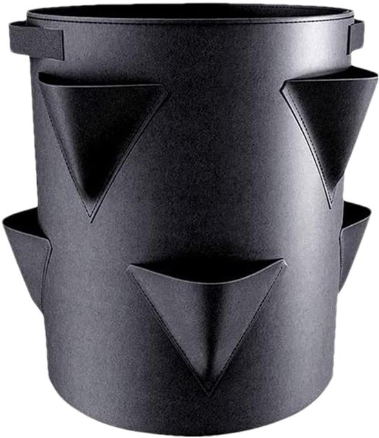Erdbeerpflanzbeutel Erdbeertopf Erdbeeren Zu Hause Anbauen 6 Seidenbeutel 7 Gallonen (ca. 26,5 Liter), 30 X 35 Cm Mehrfarbig