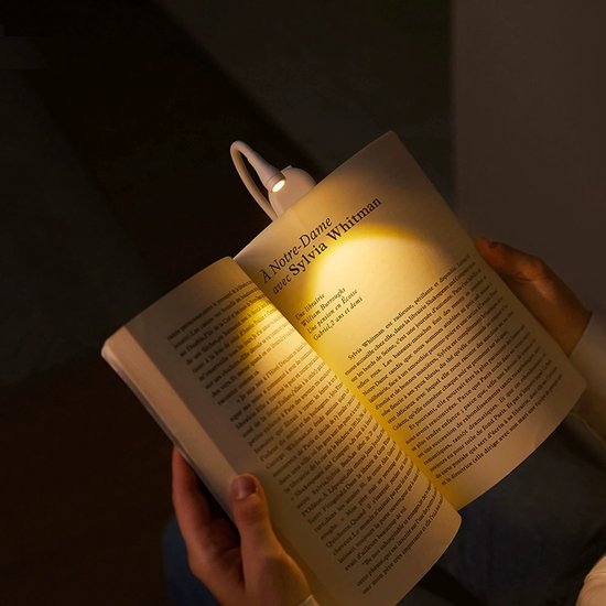 Leselampe, Wiederaufladbare Klemm Leselampe, Helligkeit Einstellbar