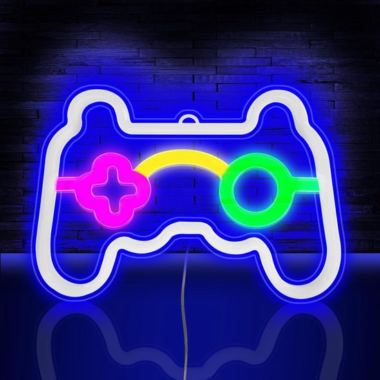 Neon Spielleuchte, Neonlampe, Spiellampe, Nicht Dimmbare Blaue Led Leuchte, Wandleuchte Mit Usb Anschluss, Neonlicht Für Die Schlafzimmerwand