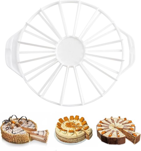 Tortenteiler Tortenausstecher Für Gleichmäßige Portionen Verstellbare Schnittstärke 325 Cm (128 Zoll) Weiß