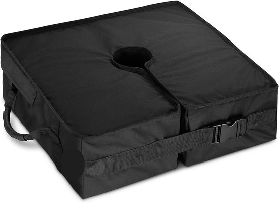 Quadratischer Sonnenschirmständer, 45 X 45 X 15 Cm Schwarz Passend Eingelassenen, Freitragenden Und Outdoor Sonnenschirmständer Sonnenschutzfuß S