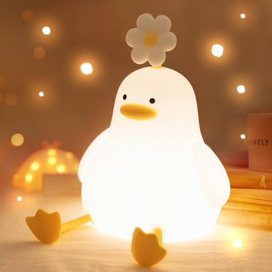 Niedliches Nachtlicht Warmes Nachtlicht Schlafzimmerlampe Touch Bedienung Huhn Led Nachtlicht Kinderzimmer Dimmbar Timer Warmes Licht Usb Ladefun