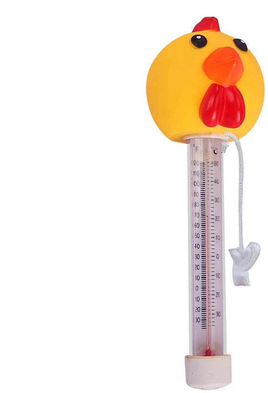 Schwimmendes Poolthermometer, Niedliches Schwimmendes Temperaturmessgerät, Kükenförmiges Wassertemperaturmessgerät Für Pools, Teiche Und Spas Lei