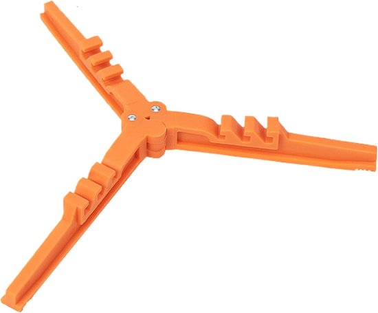 Camping Gasflaschenhalter Dreifachständer Für Outdoor Kochen Tragbar Und Faltbar 10,6 X 3 X 1,5 Cm Orange