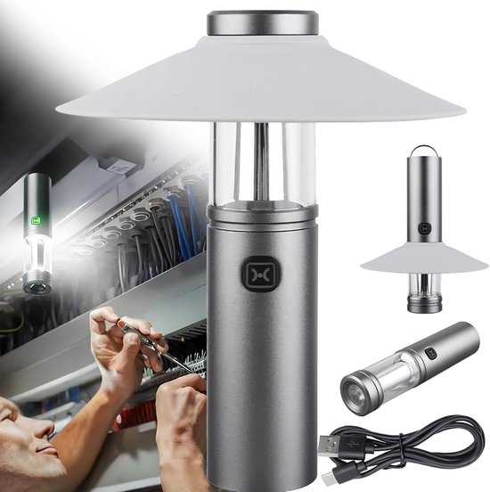 Wiederaufladbare Mini Led Campinglampe Warmes Licht Für Camping, Wandern, Notfälle Und Hurrikane