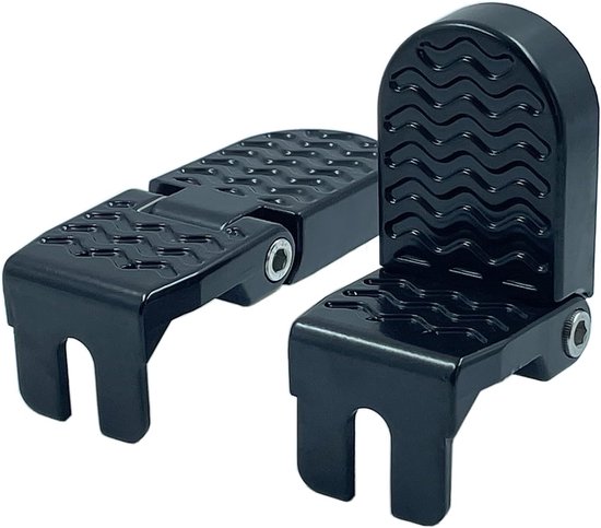Fahrradpedale U Förmige Nut Hinter Dem Pedal Klappbarer Soziussitz Und Fußstütze Fahrradzubehör Für Mountainbikes Und Falträder 1 Paar, 10 Mm, Sc