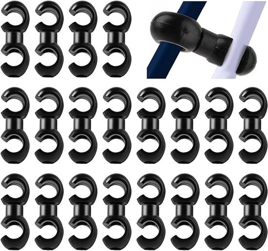 20 Stück Fahrradkabelklemmen Schwenkbare S Haken Klemmen Handbremskabelclip Fahrradzubehör Clip Kabelorganisator Schaltzug S Haken Für Kabelrohre