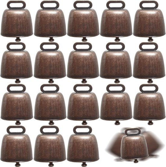 18 Teiliges Glockenset Für Weidevieh, Pferde Und Schafe Kleine Glocken, Laute Bronzeglocken Für Bauernhöfe, Weitreichende Eisenglocken Für Pferde
