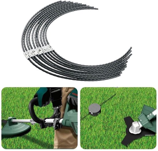 10 Teiliges Set Trimmerfaden Passend Für Bosch Afs23 27 Trimmerfaden F016800431 (37 Cm X 3,5 Mm)