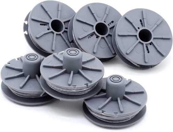 6 Stück Ersatzfadenspule 5307 20 Für Gardena Turbo Rasentrimmer Ersatzteil Für Rasentrimmer 9805, 9806, 9807, 9808 1,6 Mm, 6,1 M Länge
