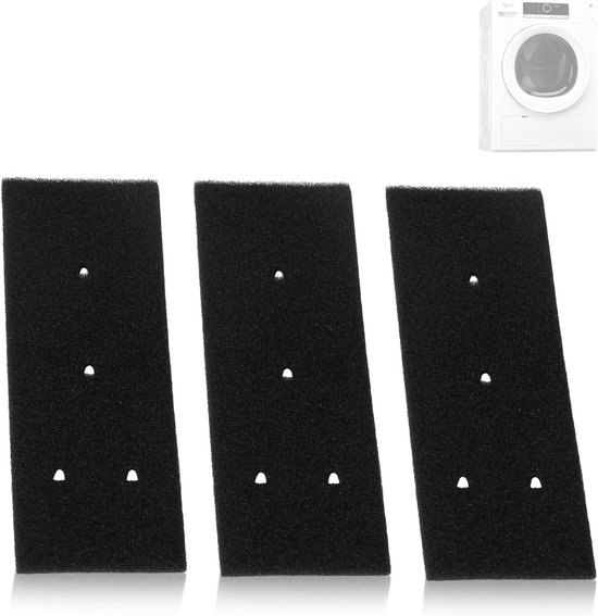 3 Teiliger Filterschaumstoff Wäschetrocknerfilter Staubsaugerzubehör Trocknerfilterschwamm Ersatzschwammfilter Filter 4 Loch Filter Für Whirlpool
