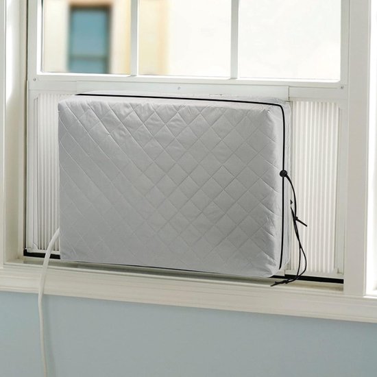 Fensterklimaanlagen Abdeckung Mit Doppelter Isolierung Und Elastischem Kordelzug, Abmessungen 21 X 15 X 3 Zoll (l X H X T).