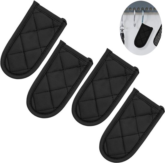Griffüberzüge Für Gusseisenpfannen Topfgriffüberzüge Hitzebeständig Für Küchen /grill Und Backutensilien (4er Pack, Schwarz)