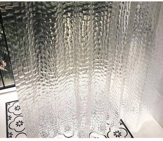 Duschvorhang 150 X 180 Cm, Schimmelresistent, Beschwerter Rand Mit Metallösen, Eva Material Für Mehr Privatsphäre Im Badezimmer