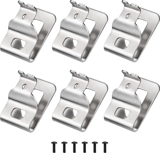 Gürtelclips Passend Für Dewalt, 6 Teiliges Set Aus Bohrmaschinenclips Und Haken Aus Edelstahl 304 Mit Schrauben, Passend Für Dewalt N268241. Für
