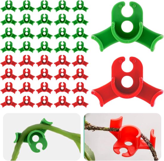 Lst Clips Pflanzentraining 90 Grad Winkel 40 Stück Rot Und Grün